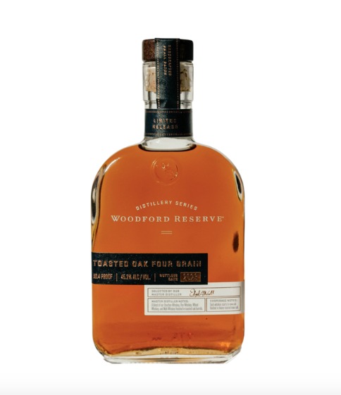 Woodford Reserve Toasted Oak Four Grain 750ml bottle.